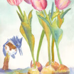 MICHELLEKOGAN2KingfisherandTulip-bulbs15x11