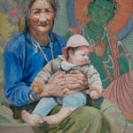 Guo-Yidan-Tibetan-Woman-Series-Grandmother-24×18-inches